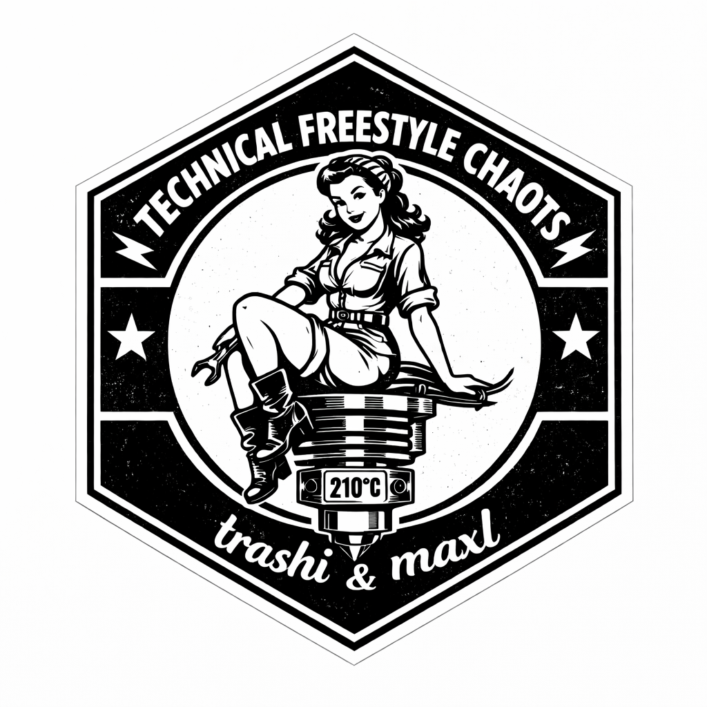 Technical Freestyle Chaots Logo schwarz weiss